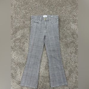 Frame plaid jeans